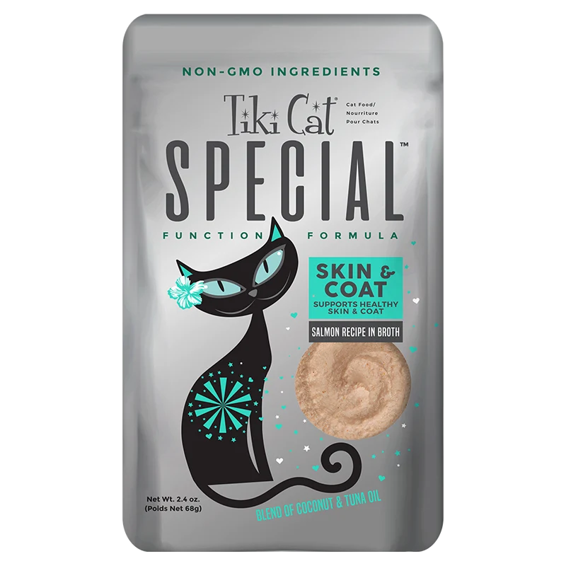 Fine Crafted Tiki Cat Special Mousse Skin Coat Salmon Recipe in Broth Cat Food Pouches Tiki Cat Special Mousse Skin Coat Salmon Recipe in Broth Cat Food Pouches Comfortable
