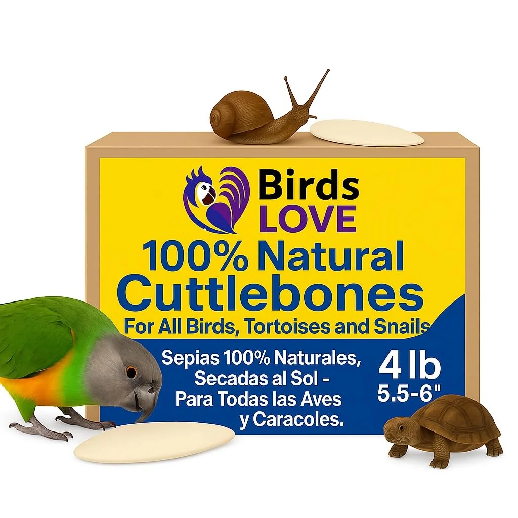 Specialty Birds LOVE Natural Cuttlebone – Premium Calcium for Birds Small Pets 4lb 5.5–6 Eco-Friendly