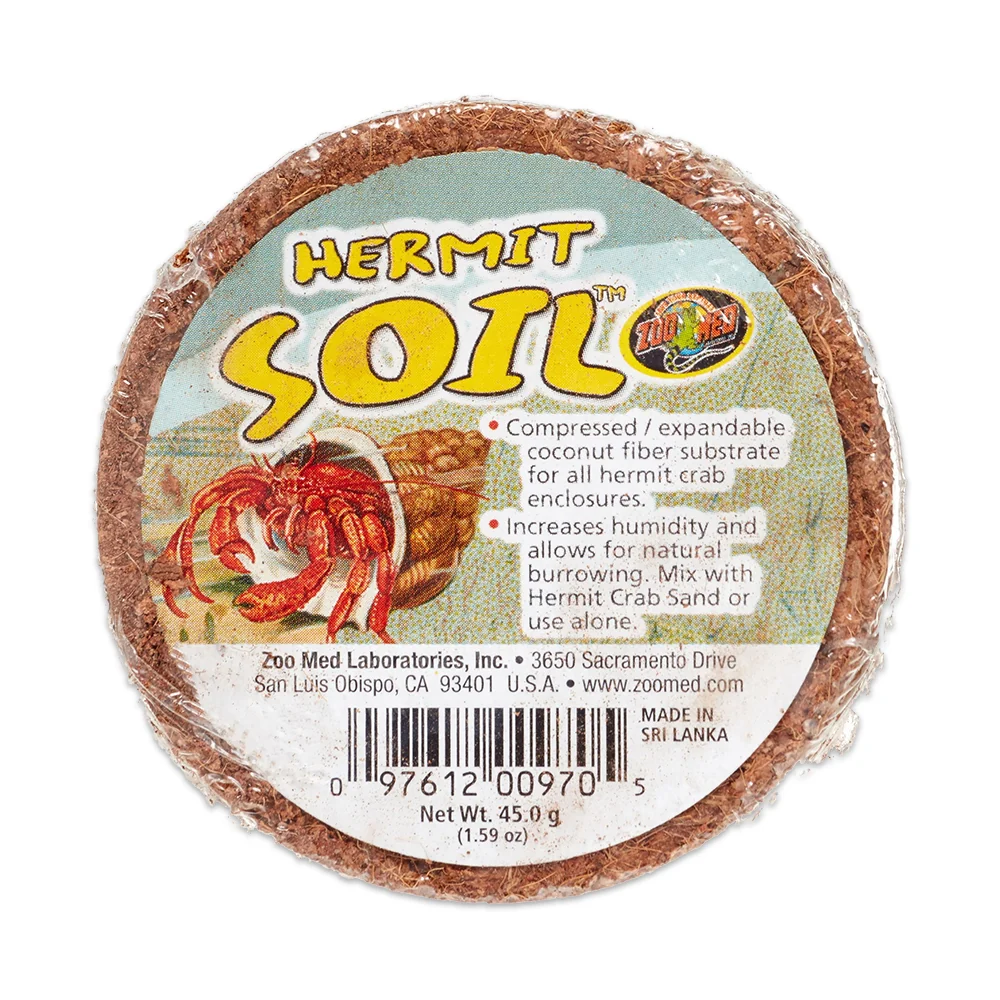 Safe Zoo Med Hermit Soil Natural Coconut Fiber Substrate 45g High-End