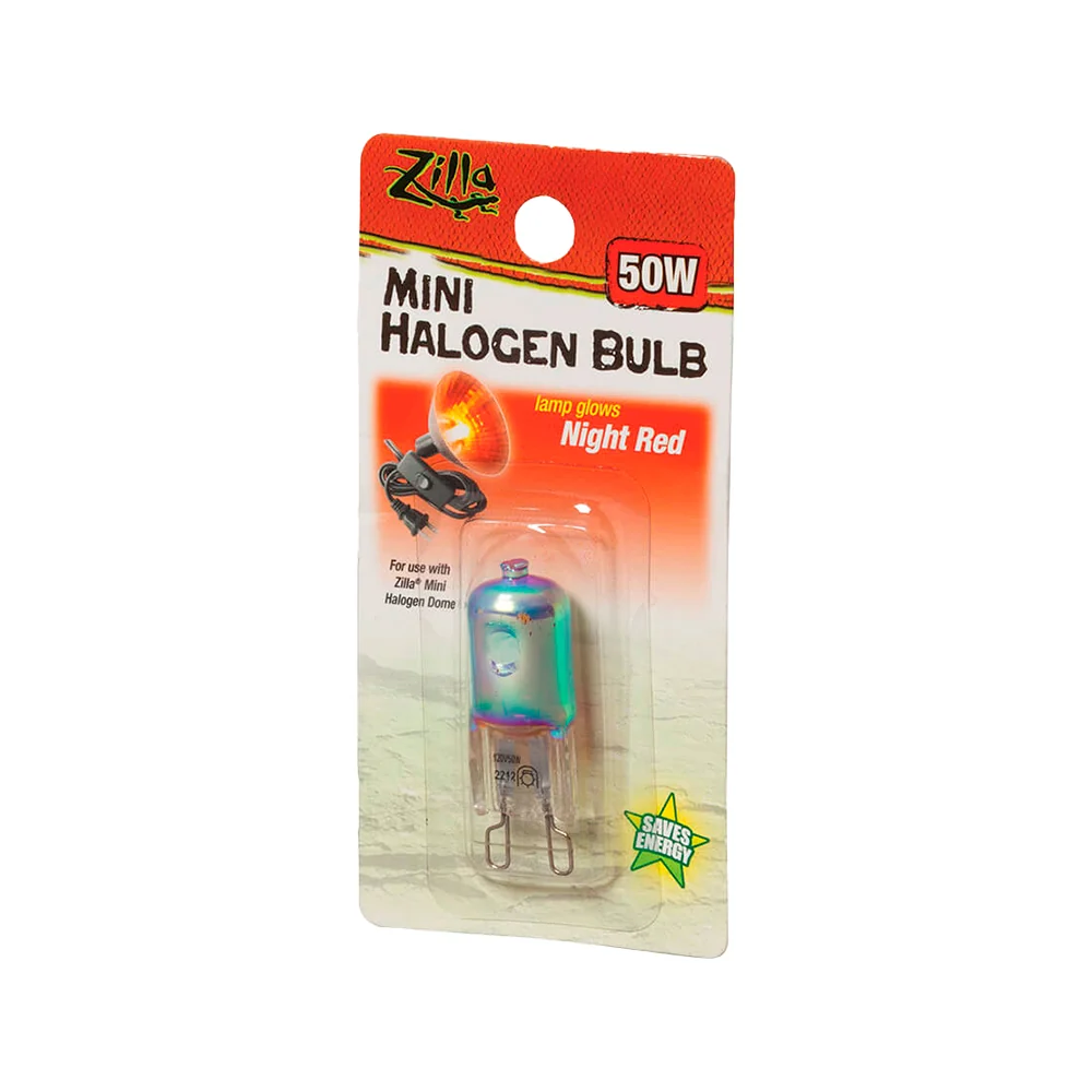 Fast Zilla Night Red Light Heat Mini Halogen Bulb 50W Luxury