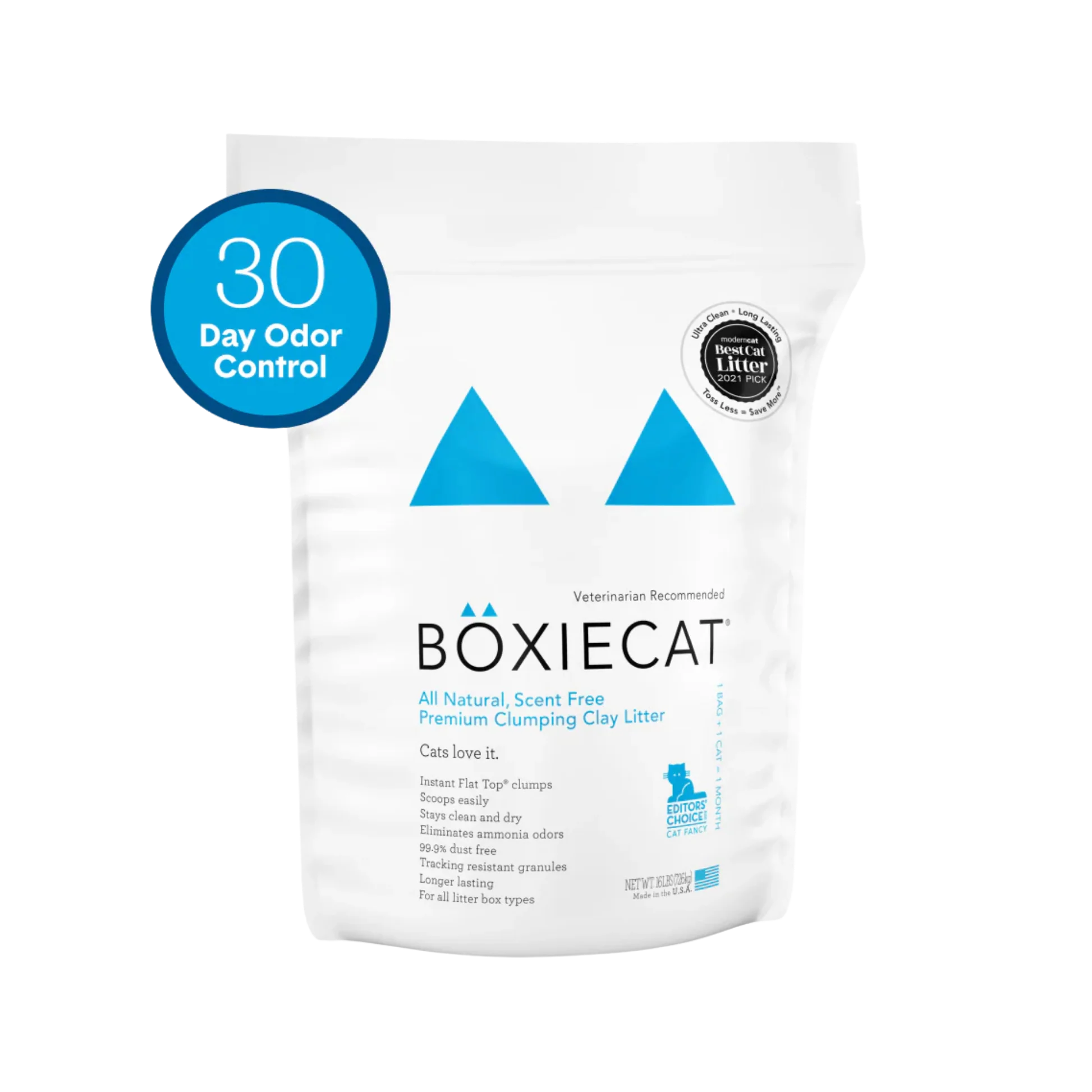 Casual Boxiecat Unscented Natural Clumping Clay Litter 16lb Premium