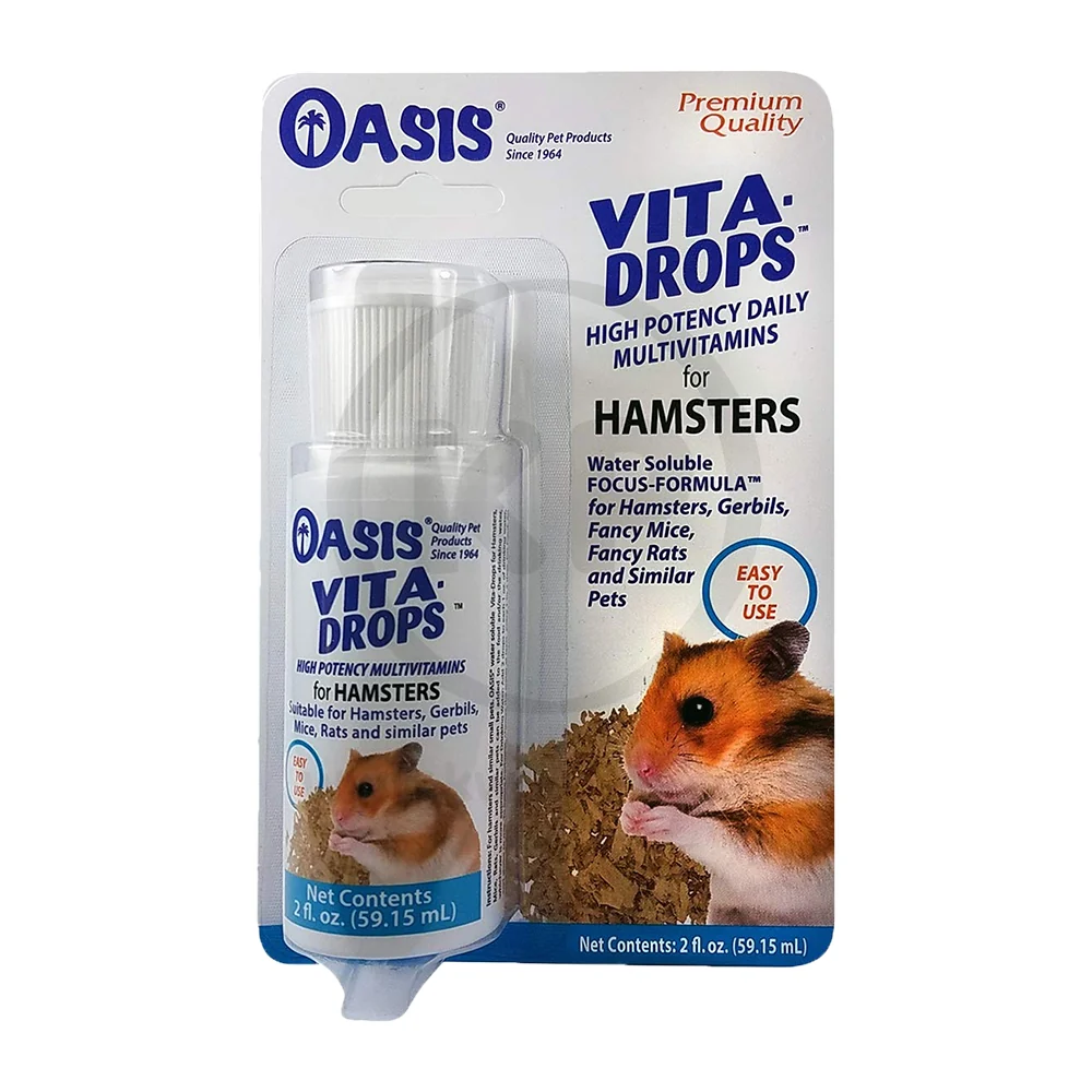 Versatile Oasis Vita-Drops High Potential Daily Multivitamin for Hamsters Pocket Pets 2-oz Quality