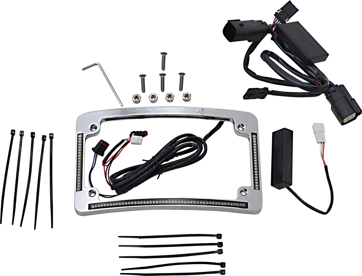 Elite Custom Dynamics All in One License Plate Frame - Chrome TF05-BCM-C Premium Material