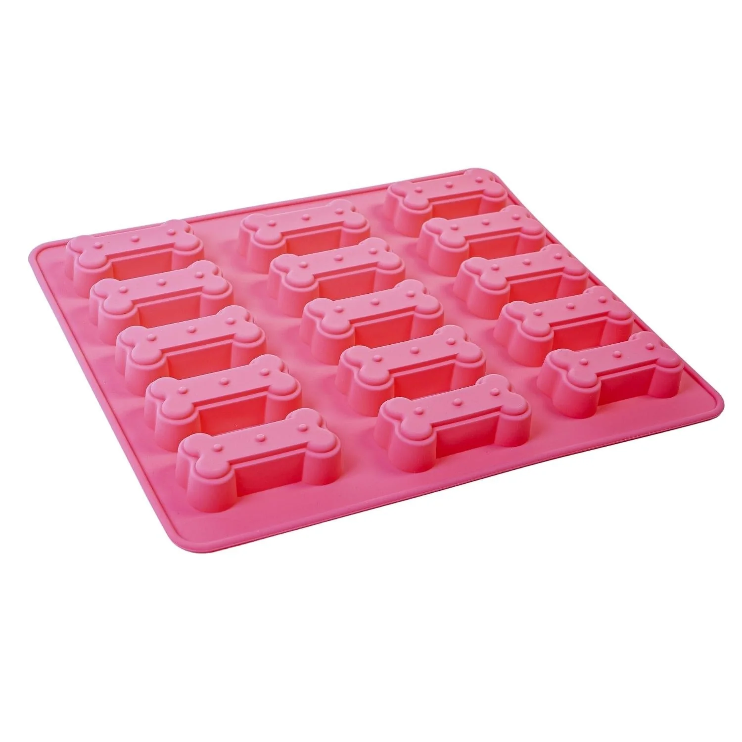 Eco-Friendly 3-in-1 Dog Bone Silicone Treat Baking Tray for Healthy Homemade Dog Treats and More Soft
