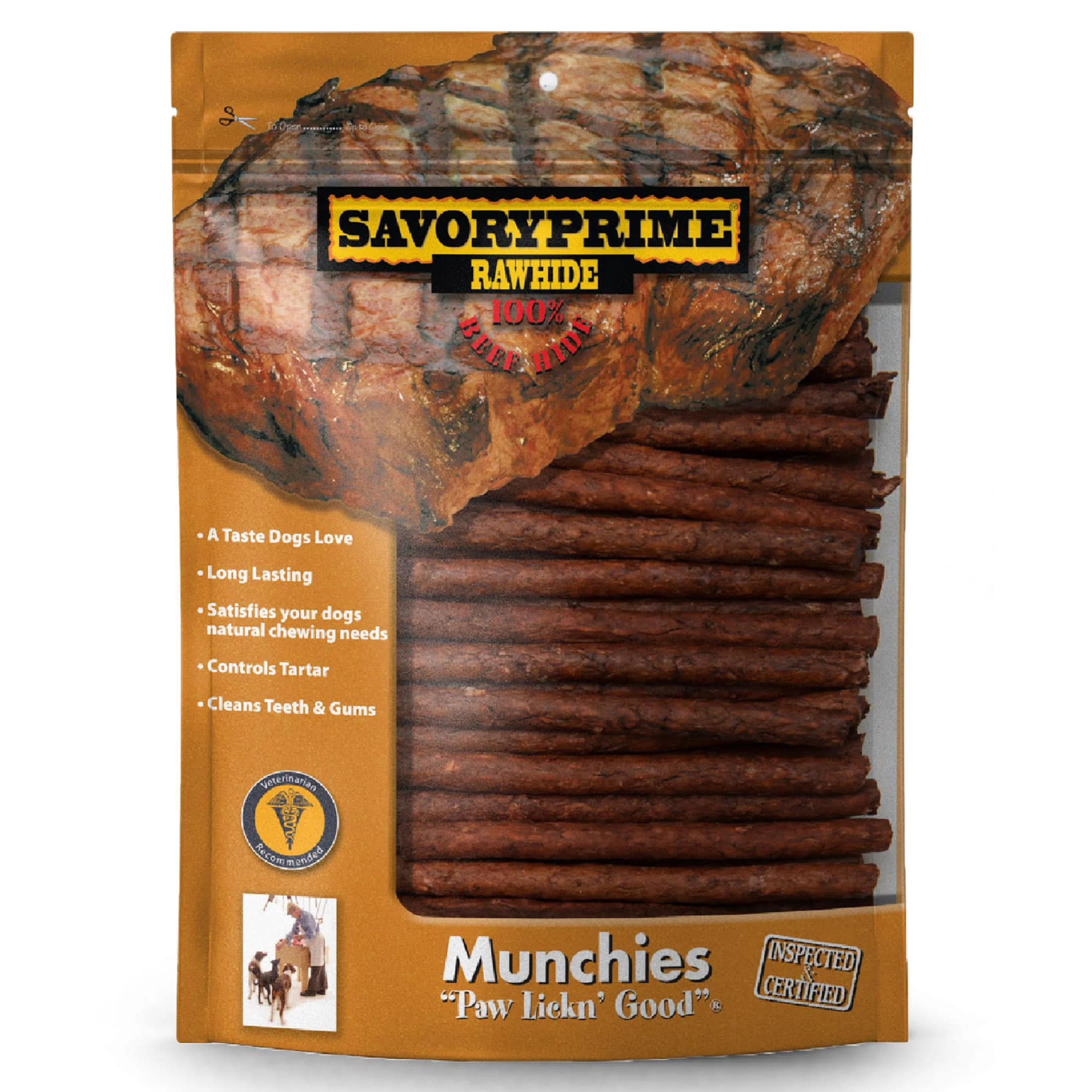 Specialty Savory Prime Munchie Sticks Dog Treats Beef 5 inches 100 Count Carefully Designed