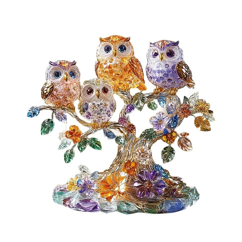 Superior Cute Owl Flat Acrylic Plaque and Tabletop Ornament Optimized