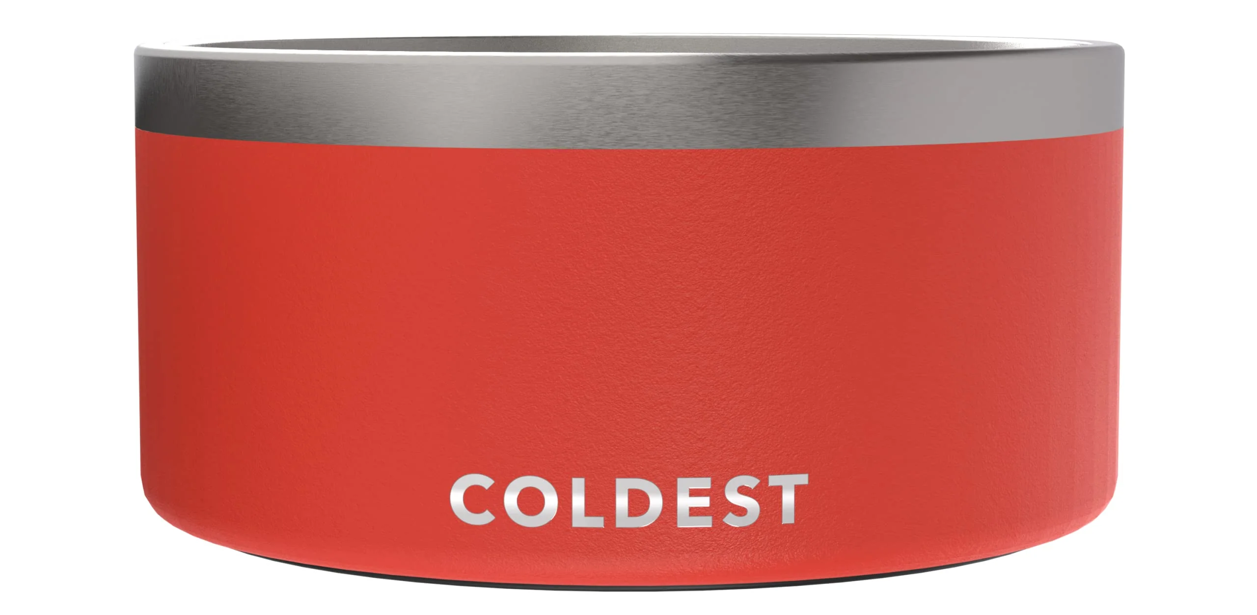 Dependable Coldest Dog Bowl - 200 oz Crimson Red 3-Layer Insulated Anti-Rust Stainless Non-Slip Spill-Proof The Coldest Water Enhanced