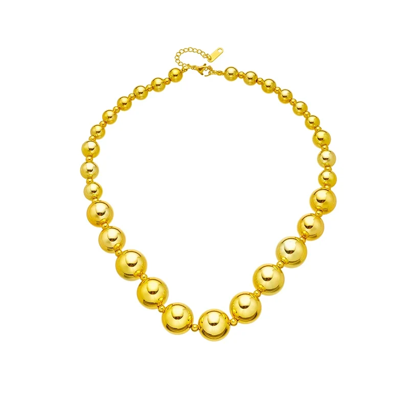 Efficient Women's Fashion Trendy Geometric Ball Chain Pendant Necklace Professional