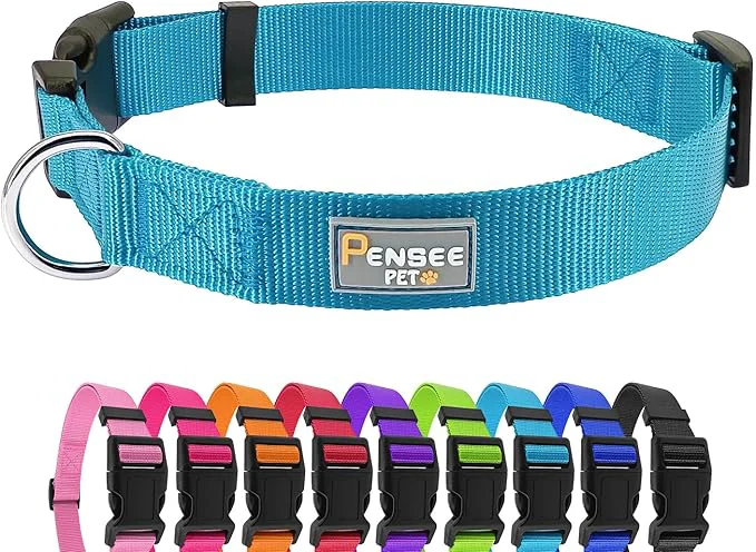 World-Class Dog Collar Light Blue Basic Dog Collars Specialty