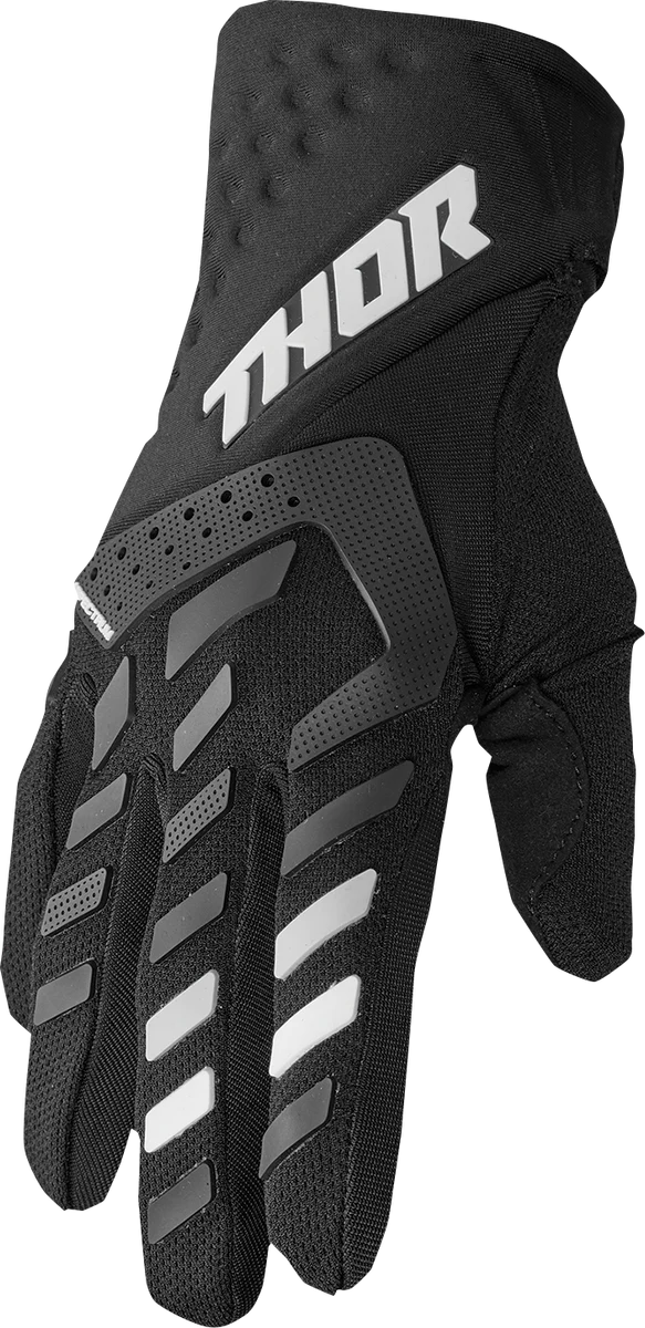 Certified Thor Women's Spectrum Gloves - Black White - Large 3331-0232 Crafted