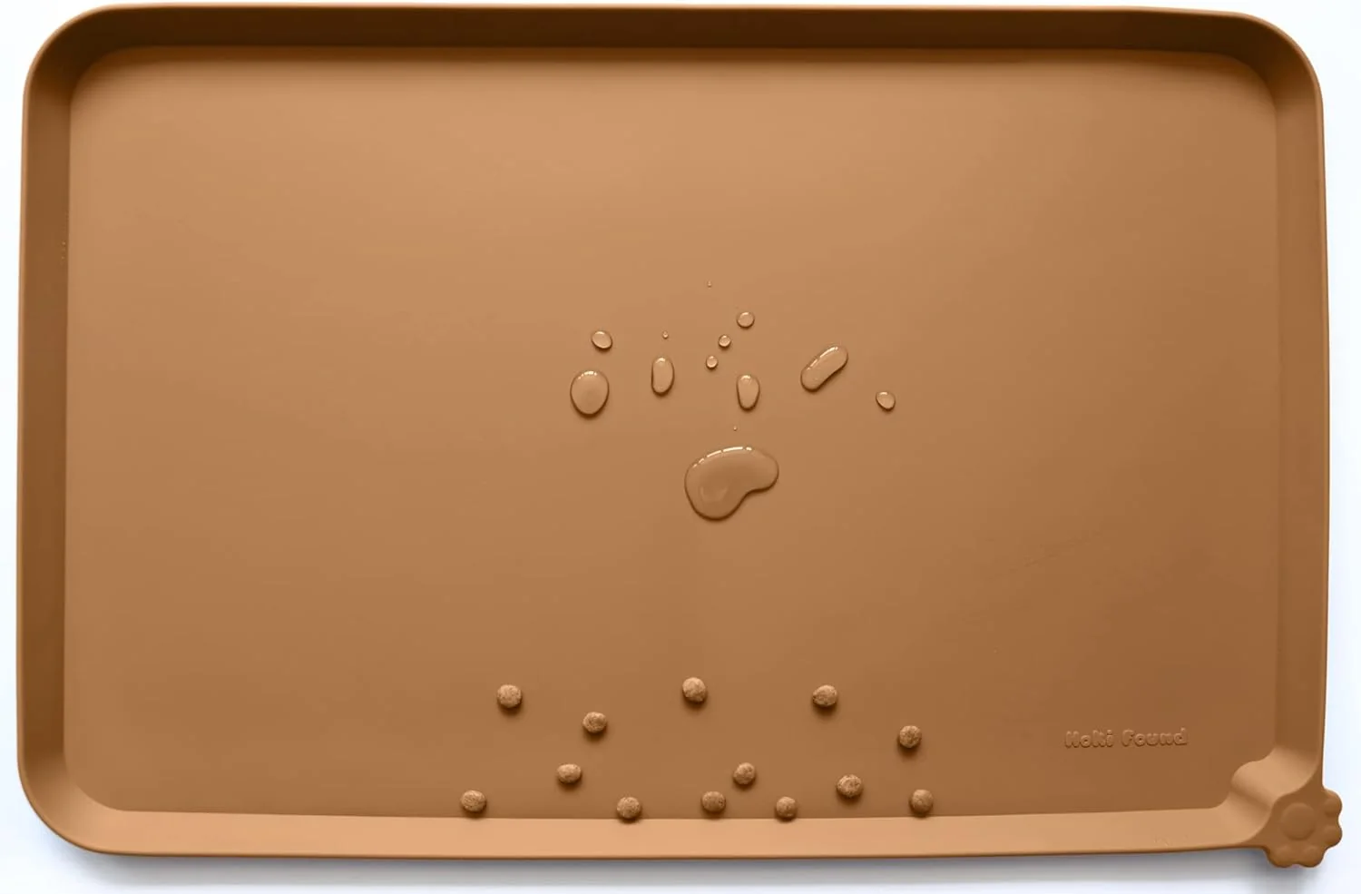 Responsible Hoki Found Large Silicone Pet Food Mats Tray - Non Slip Pet Dog Cat Bowl Placemats - Dog Cat Feeding Mat - Waterproof - Butterscotch Verified