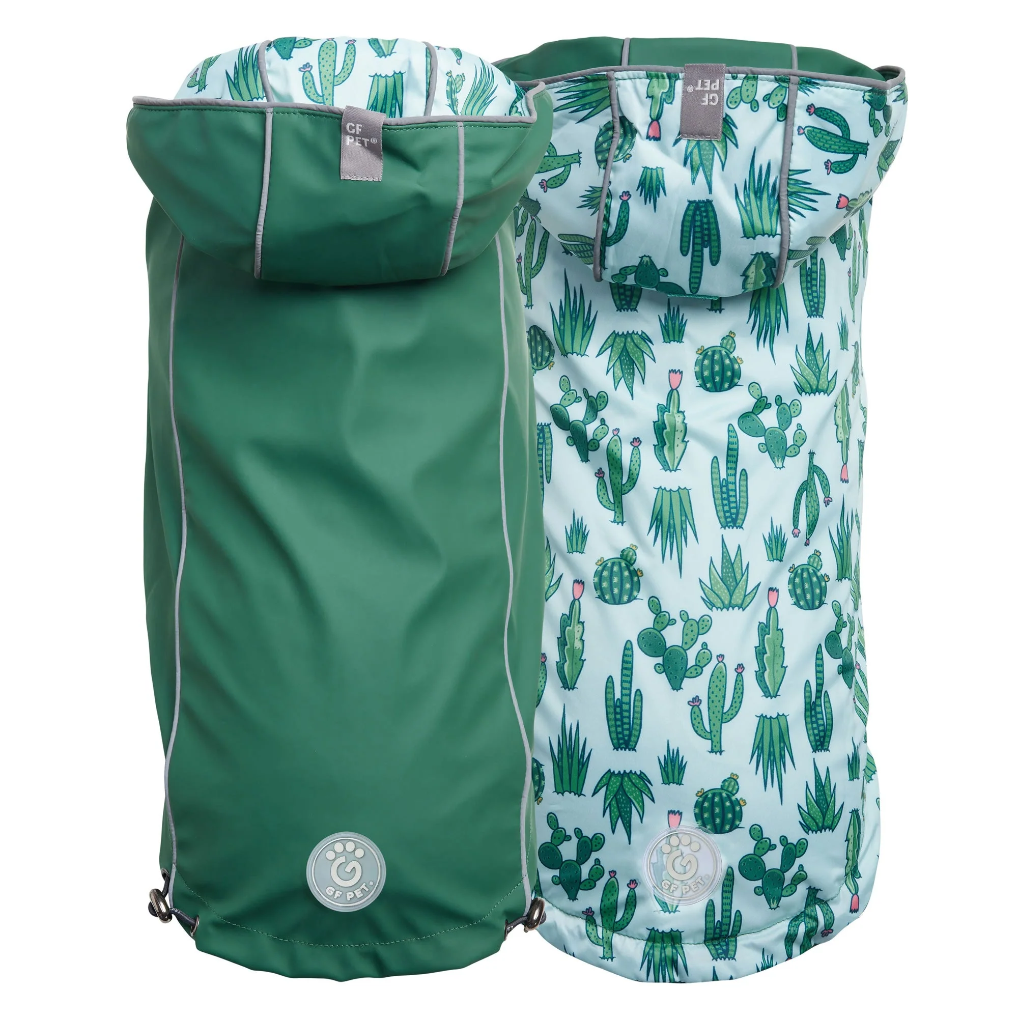 Artisan Reversible Elasto-Fit Raincoat - Green Green Recyclable