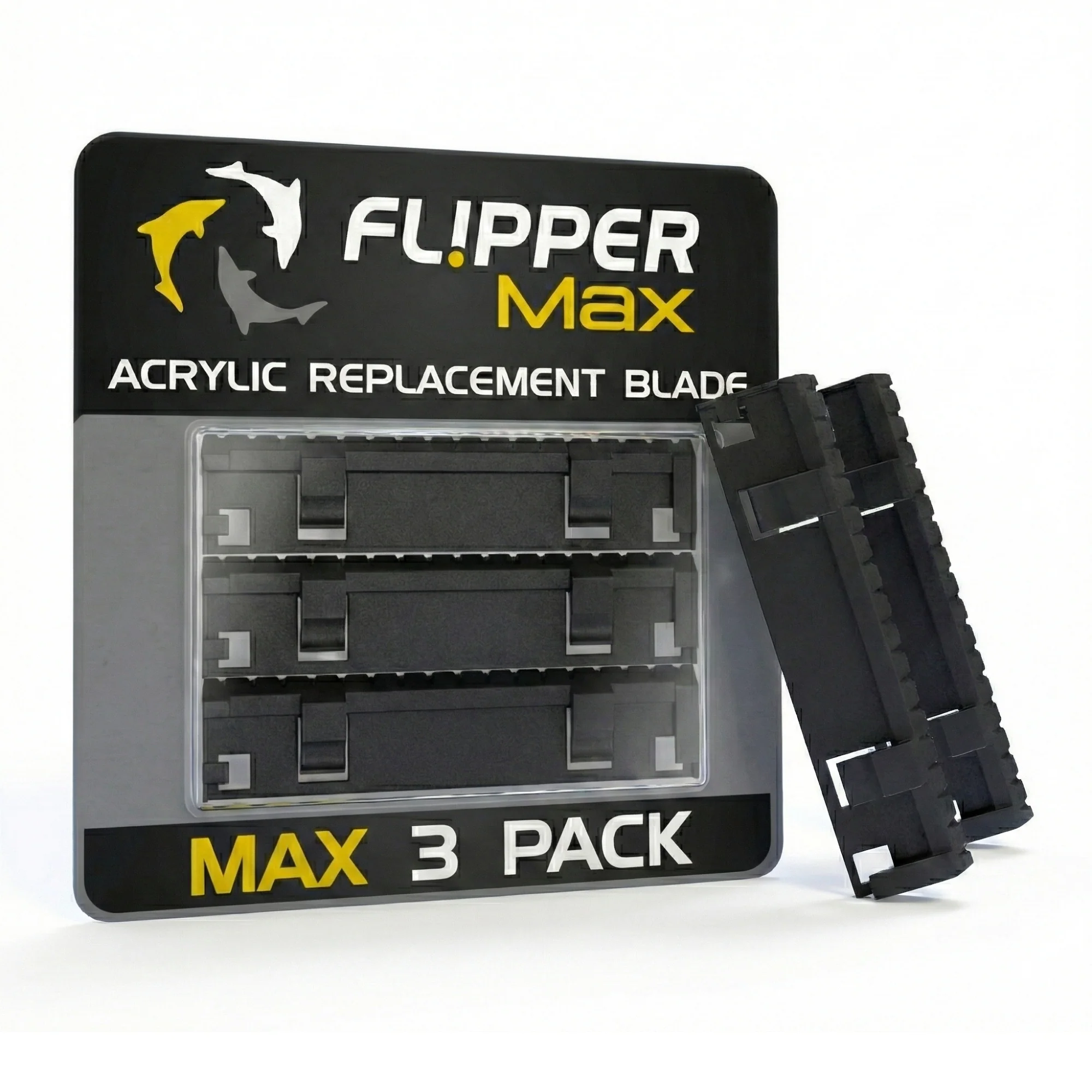 Stylish Flipper Max ABS Blades 3 Pack - Acrylic Tanks Fashionable