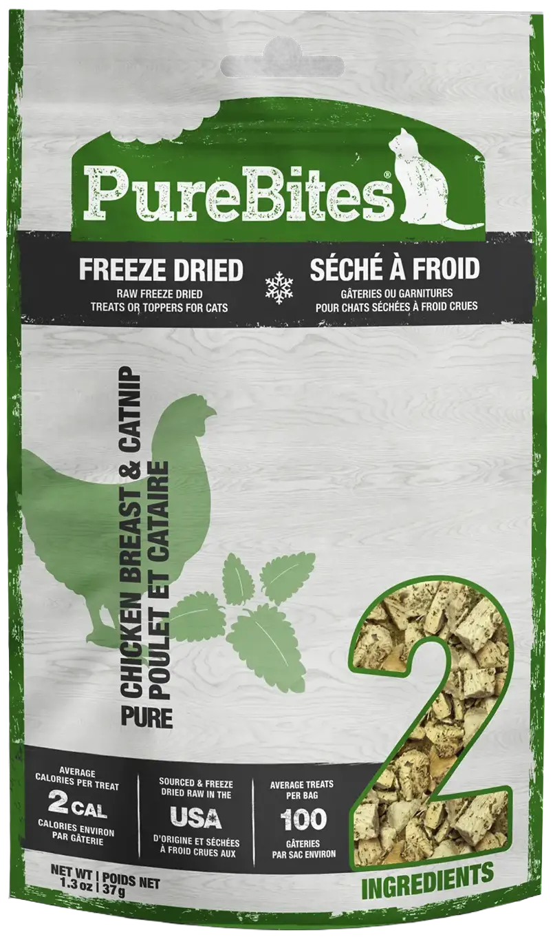Trendy PureBites Chicken Breast Catnip ze-Dried Cat Treats 1.3-oz Carefully Designed