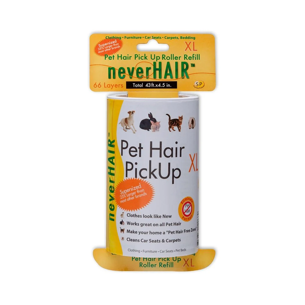 Solid Savory Prime Hair Pet Hair Pick Up Roller Refill XL 4.5 in x 43 Feet Prestigious