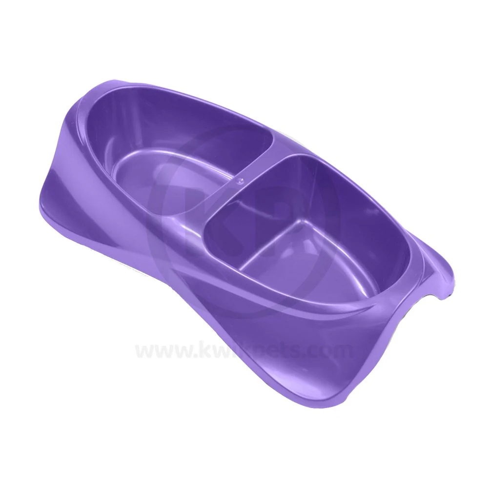 Trusted Van Ness Plastics Lightweight Double Dish for Cats Assorted Large Effective
