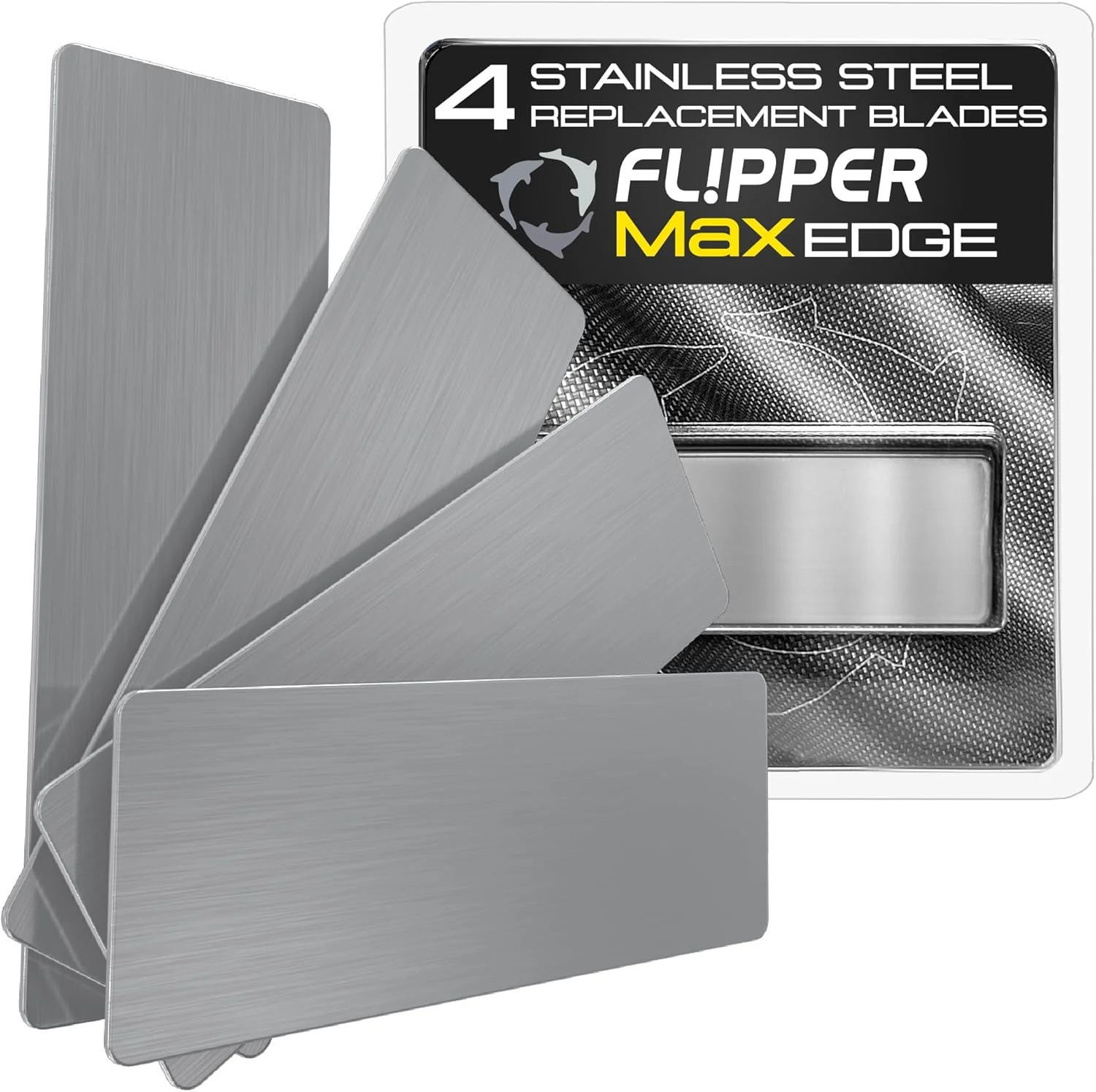 Advanced Flipper Edge MAX Stainless Steel Blades 4 Pack Excellent
