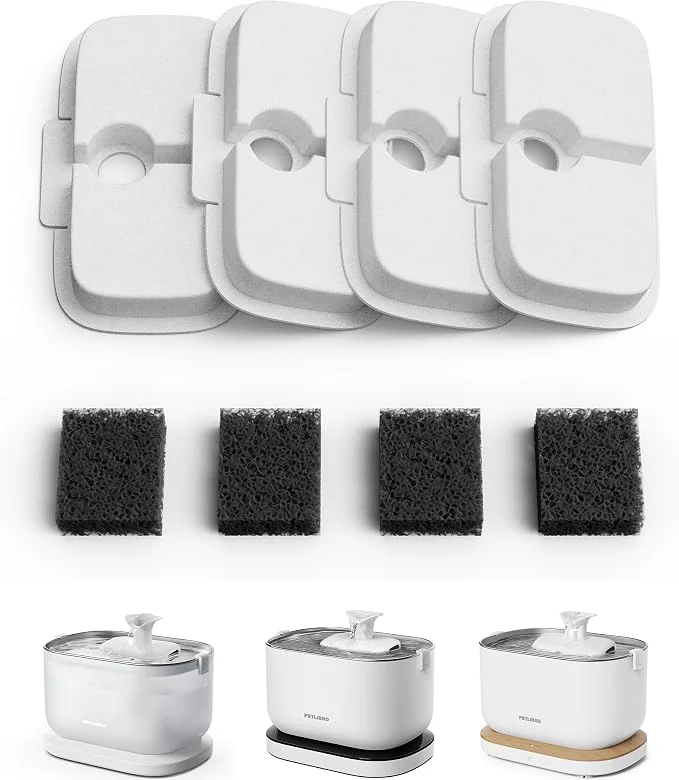 Easy-to-Use PETLIBRO 4 Packs Filters Green
