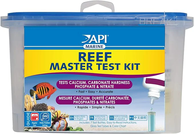 Dependable API REEF MASTER TEST KIT Reef Aquarium Water Test Kit 1-Count Easy-to-Use