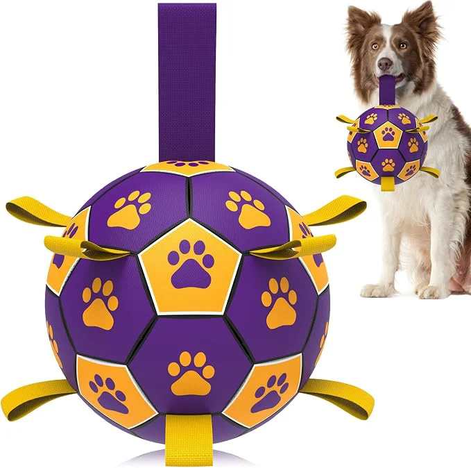Practical QDAN Dog Ropes Toys Soccer Ball Original Design