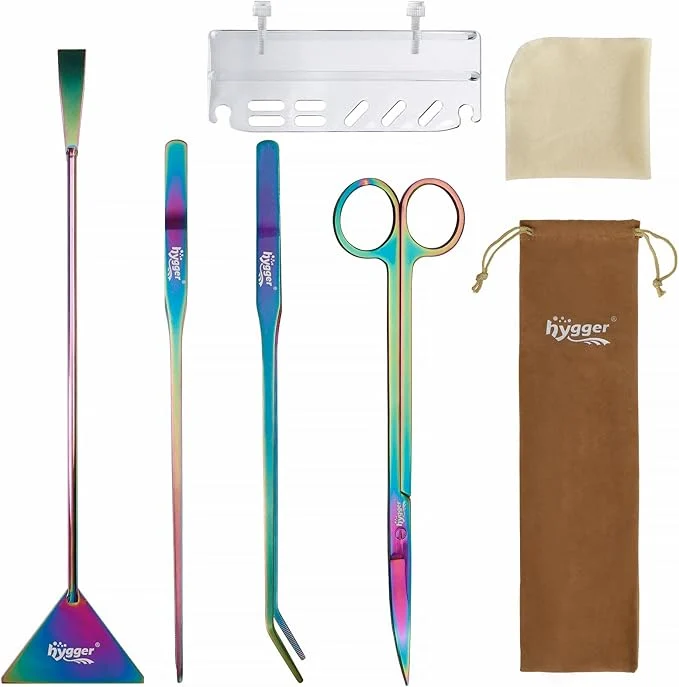 Superior hygger 6-in-1 Long Aquarium Aquascaping Tools Kit Color Stainless Steel High-Quality