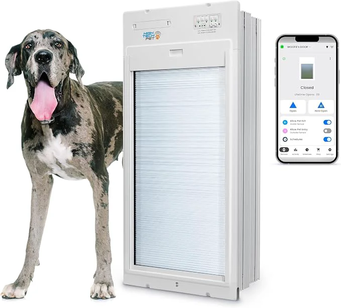 Convenient New Power Pet Automatic ROLL UP Door by High Tech Pet Brand Solid
