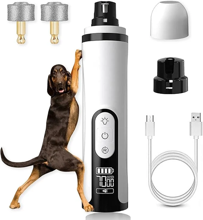 Healthy Silent Groom Pro 2026 Upgrade Silent Pet Nail Grinder Dog Silent Nail Grinder for Dogs Silent Dog Nail Trimmer Rechargeable USB Charging Electric Pet Nail Grinder Nail File for PetAbout This Unique