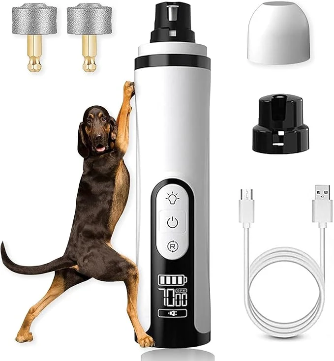 Recyclable 2026 New Silent Pet Nail Grinder Rechargeable Dog Nail Grinder Portable Electric Pet Nail Trimmer for Cats Dogs and Other AnimalsAbout This Versatile