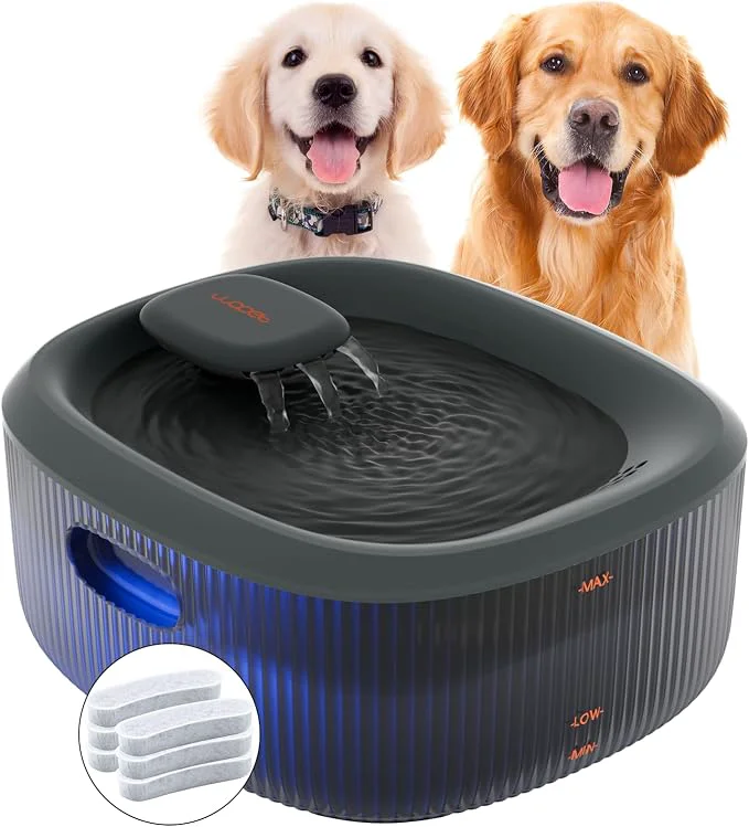 Versatile WOPET Dog Water Fountain for Large Dogs 6L 205oz 1.7Gal Automatic Dog and Cat Original Design