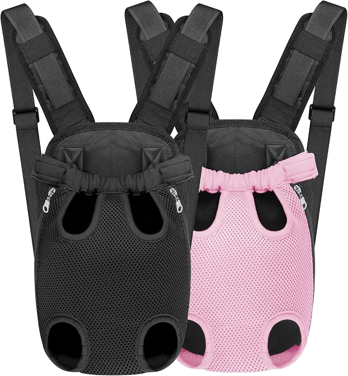Top-Quality YUDODO 2-Pack Pet Dog Carrier Backpack Adjustable Dog Front Carrier Legs Out High-End