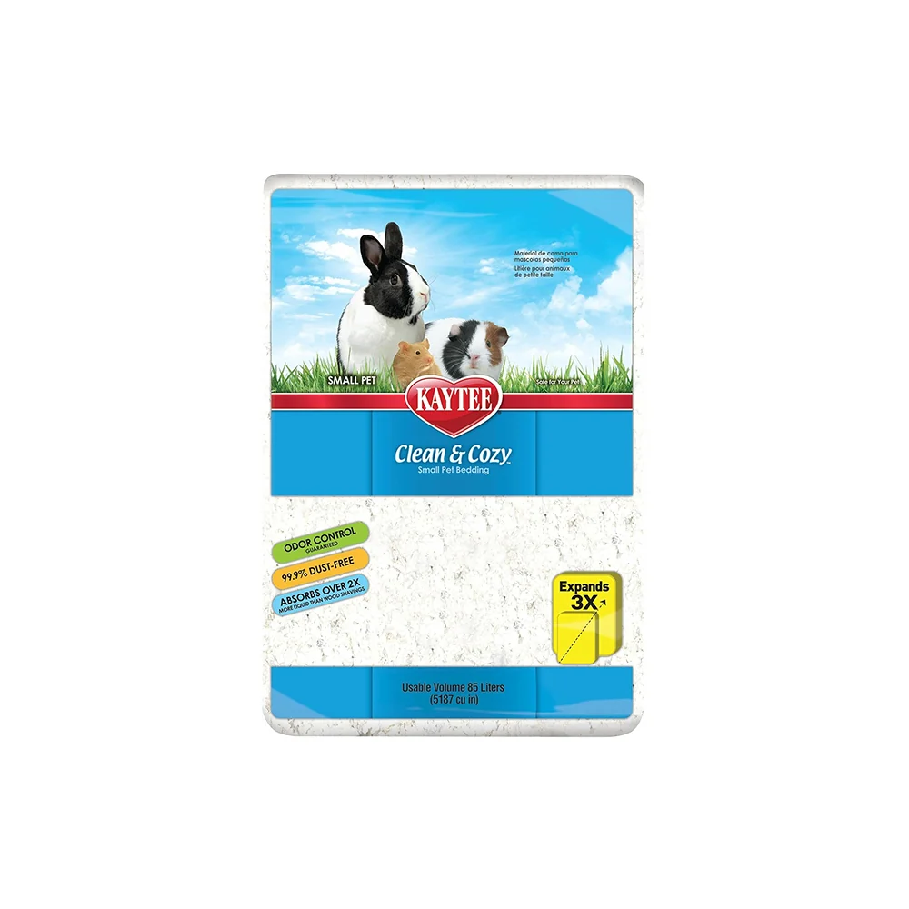 Fine Kaytee Clean Cozy White Paper Small Animal Bedding 85 Liters Long-Lasting