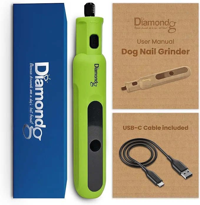 Powerful Diamondg Cordless Micro Dog Nail Grinder with Quiet Sound LED Tip for Large Small Dogs 4hrs. Runtime - Electric Dog Nail Trimmer Heavy Duty Rotary Tool to Toenail Clippers FilersAbout ThisOverview Eco-Friendly
