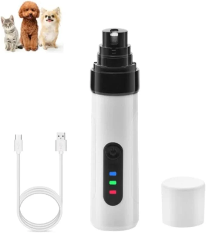 Verified pawyzie Dog Nailgrinder Quiet with 3 Ports 2 Speeds Pet Nail Clipper Grinder for Large Medium Small Dogs Puppies Cats Whtie 1 About This Versatile