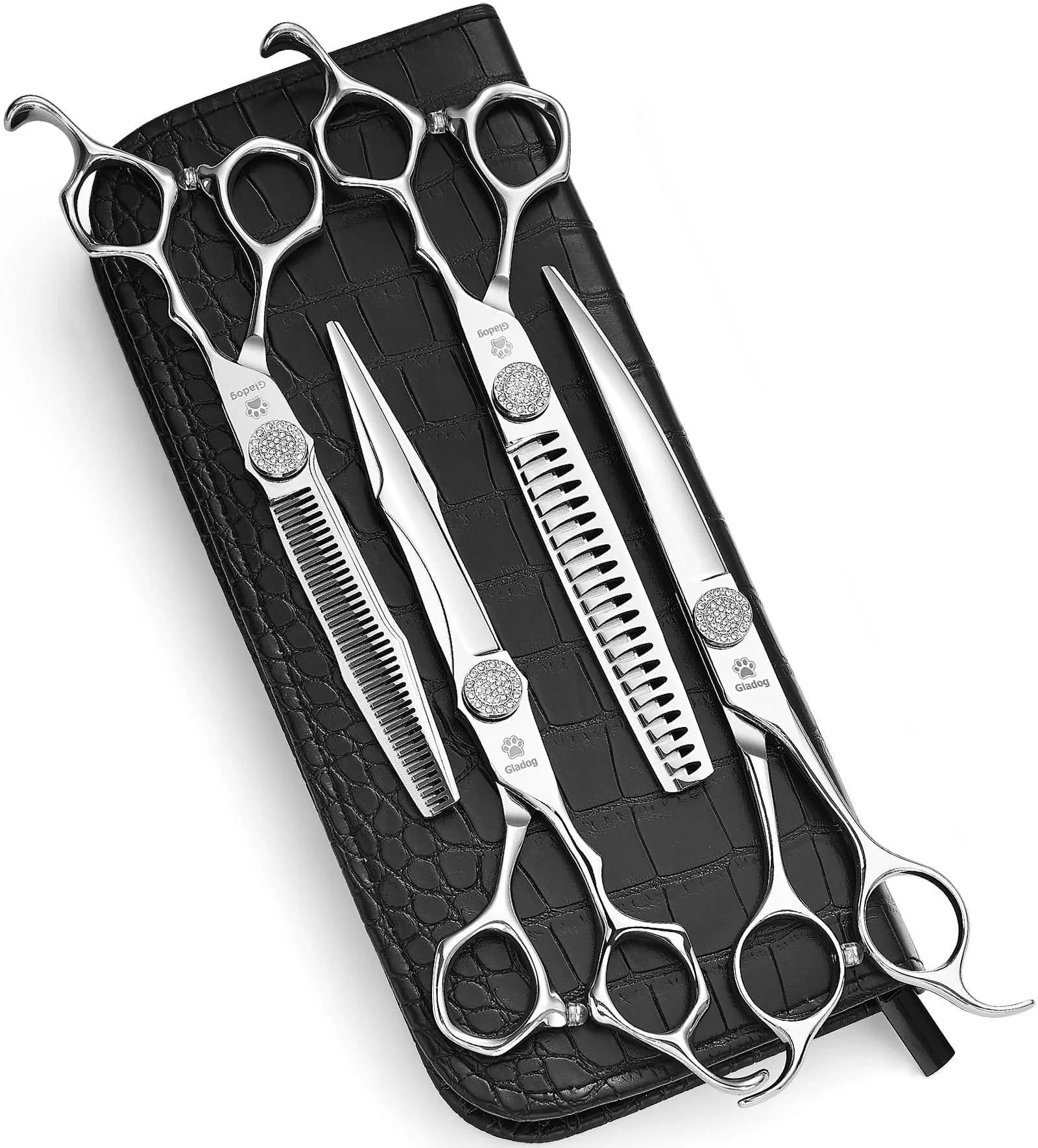 Trusted GLADOG Luxury Dog Grooming Scissors Set – 4-Piece 9CR Steel Kit 7-inch 6.5-inch 7-inch 7-inch Trendy