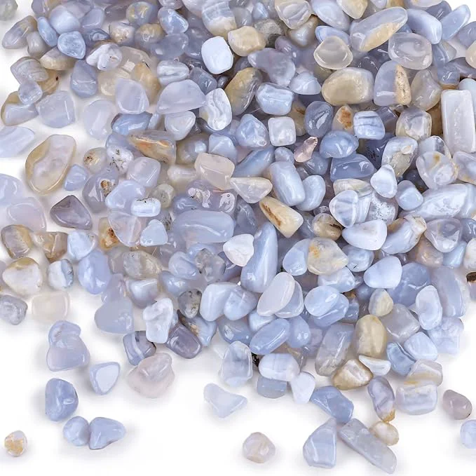 Fast JOHOUSE Succulent Rocks 1lb Light Blue Polished Pebbles Efficient