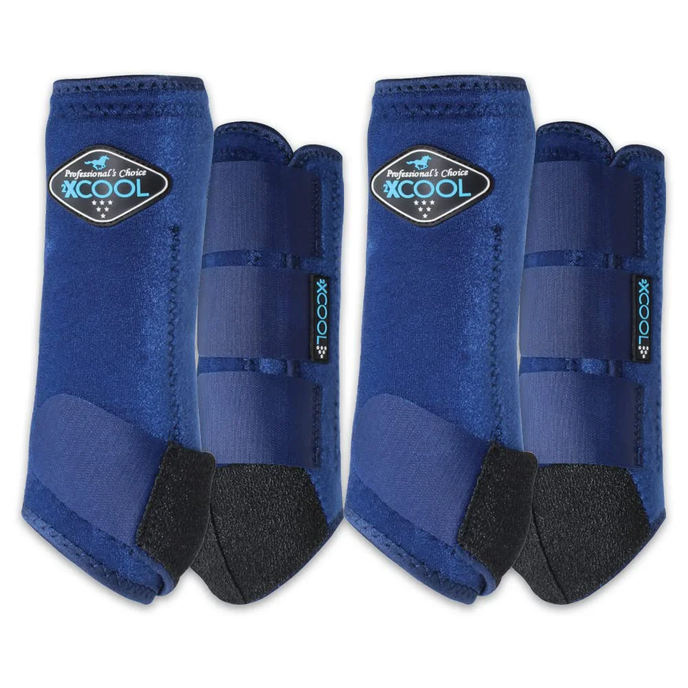 Dependable Professional's Choice 2XCool Horse Boots – 4-Pack Navy Breathable Durable Practical