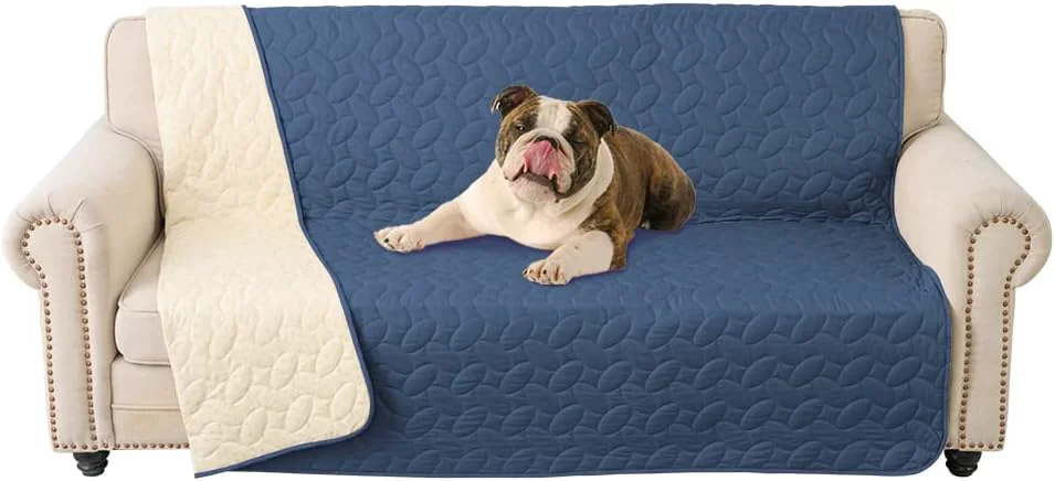 Top-Quality Ameritex Pet Bed Cover Dog Bed Blanket for Sofa and Furniture Waterproof New Pattern Design 52x82 Inch Navyblue Minimalist