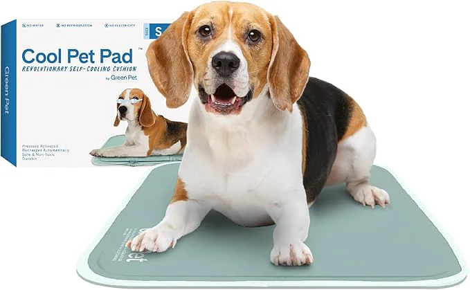 Responsible The Green Pet Shop Cool Pet Pad - Small Sage Grey - Self-Cooling Pressure Activated Mat for Dogs Cats from 9-20 lbs - Non-Toxic Gel No Water NeededAbout ThisOverview First-Class