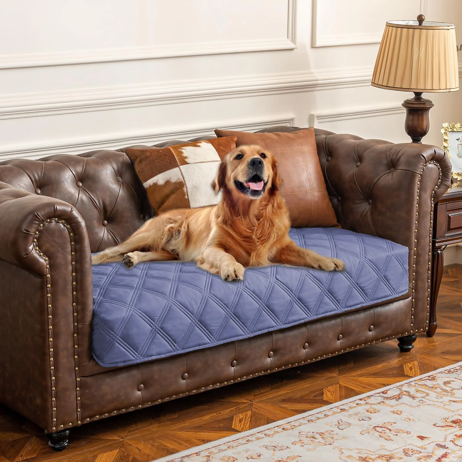 Artisan Ameritex Waterproof Dog Bed Cover Pet Blanket with Anti-Slip Back for Furniture Bed Couch Sofa Excellent