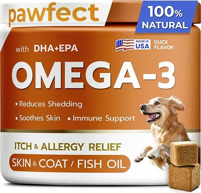 Reliable PawfectCHEW Fish Oil Omega 3 for Dogs - Allergy Relief - Joint Health - Itch Relief Shedding - Skin and Coat Supplement - Alaskan Salmon Oil Chews - Omega 3 6 9 - EPA DHA Fatty AcidsAbout ThisOverview World-Class