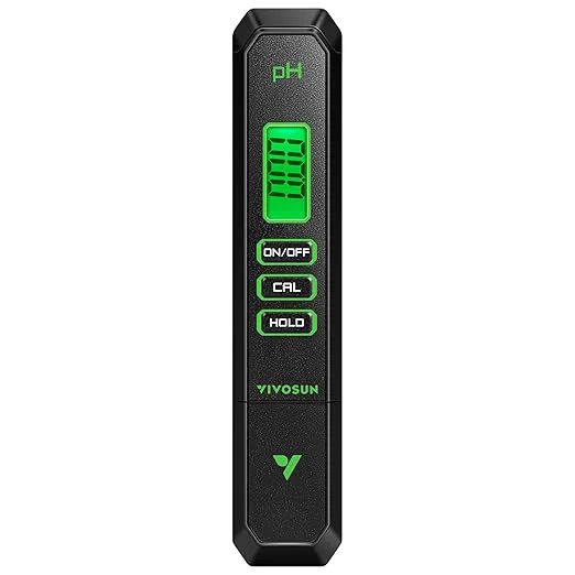 Expertly Made VIVOSUN Digital pH Meter 0.01pH High Accuracy Pen Type pH Tester Advanced