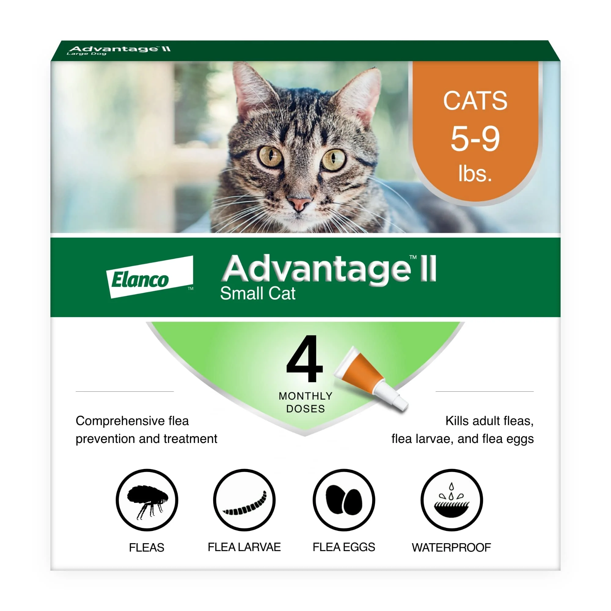 User-Friendly Advantage II Small Cat Flea Treatment Prevention — 5-9 lbs 4-Month Supply Expertly Made