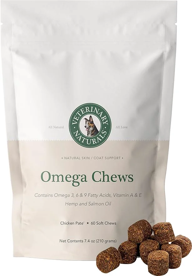 Expertly Made Veterinary Naturals Hemp Oil Salmon Oil Chews for Dogs - Support HIPS Joint - Source of Omega 3 - Fish Oil for Dog s Shiny Coat Itch Skin - 60 Soft Chew Dog Joint SupplementsAbout ThisOverview