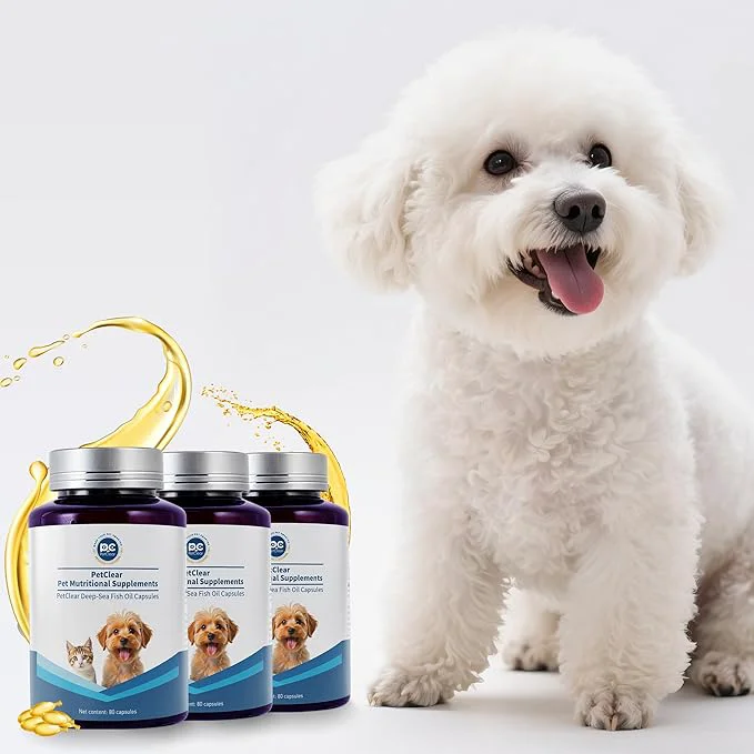 Expertly Made Omega 3 Fish Oil for Dogs 80 Capsules Rich in EPA and DHA Improves Dry Skin Dandruff Itching Reduce Shedding Supports Cardiovascular and Joint Health Suitable for Cats and Dogs 3 Bottles About ThisOverview First-Class
