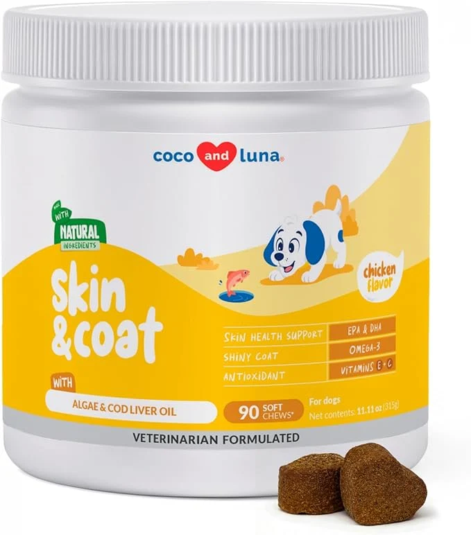 Clean Omega 3 Fish Oil for Dogs - with Omega 3 6 and 9 Vitamin E for Dog Shedding Itchy Dry Skin Joint Heart Support Soft Chews About ThisOverview Classic