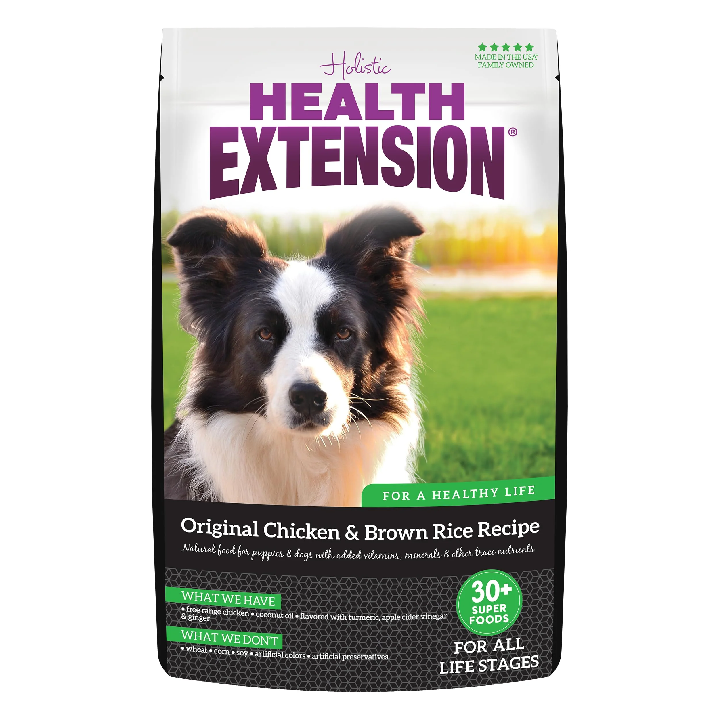 Eco-Friendly Health Extension Chicken Brown Rice — Protein-Packed Formula with Probiotics Superfoods 30 lb Prestigious