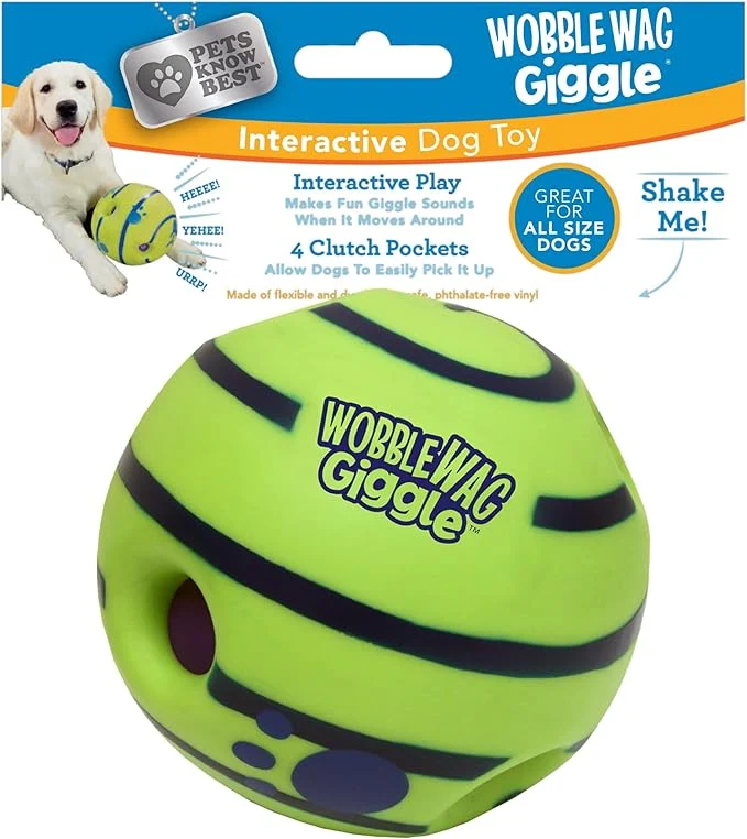 Prestigious Wobble Wag Giggle Ball Rolling Enrichment Toy Fine Crafted