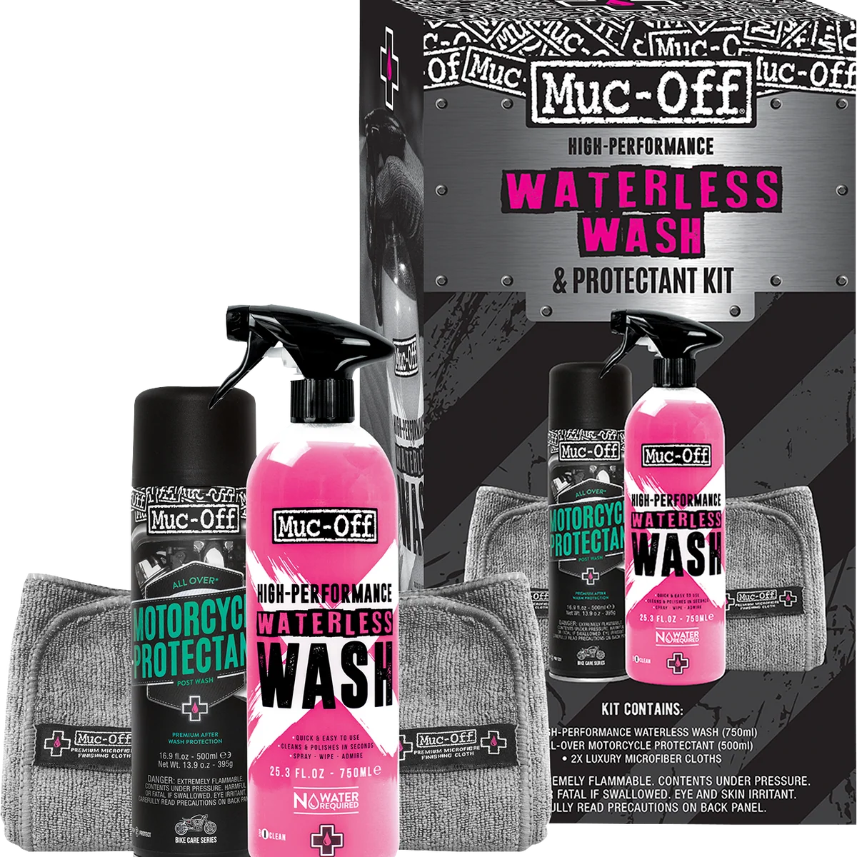 Superior MUC-OFF USA Motorcycle Waterless Wash Protectant Kit 20029US Organic