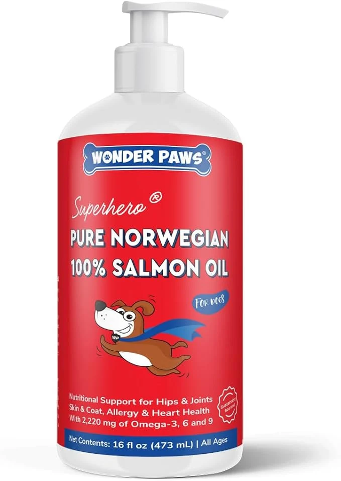 High-Grade Premium Salmon Oil for Dogs – Pure Norwegian Salmon Oil High in Omega 3 EPA DHA -Powerful Fish Oil for Dogs Skin Coat Hip Joints Allergies Itchy Skin – Omega 3 Fish Oil for Dogs-16oz LiquidAbout ThisOverview Unique