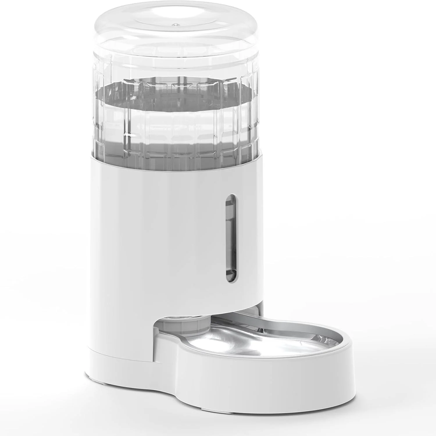 Original Design CZPET Automatic 4L 135Oz 1Gal Cat Water Dispenser with Stainless Steel Bowl Gravity Waterer for Small Medium Dog Puppy Kitten White Consistent